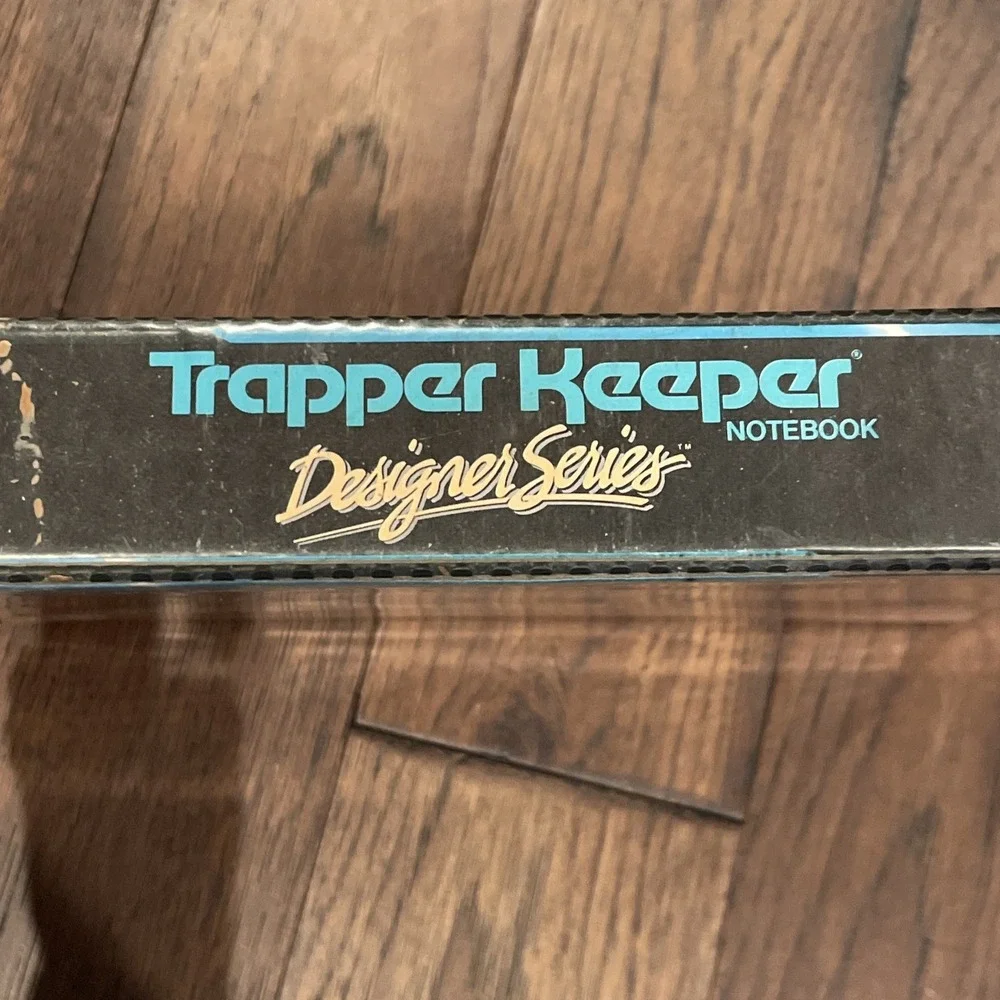 Vintage Mead TRAPPER KEEPER Designer Series 3 Ring Binder‎ Folder Lightning Bolt